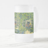 Gustav Klimt Het Huis van Guardaboschi Matglas Bierpul (Voorkant rechts)