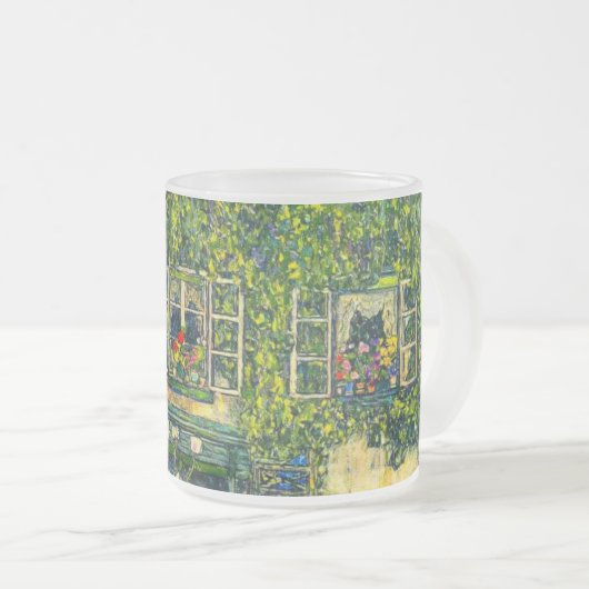 Gustav Klimt Het Huis van Guardaboschi Matglas Koffiemok (Voorkant rechts)