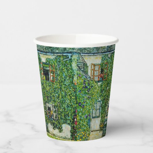 Gustav Klimt - Het Huis van Guardaboschi Papieren Bekers (Links)