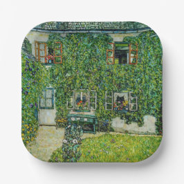 Gustav Klimt - Het Huis van Guardaboschi Papieren Bordje