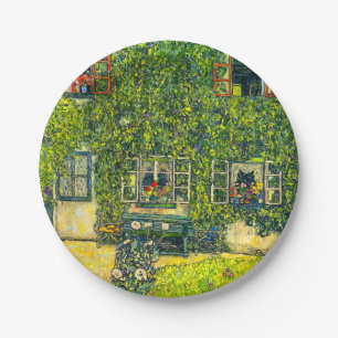 Gustav Klimt Het Huis van Guardaboschi Papieren Bordje