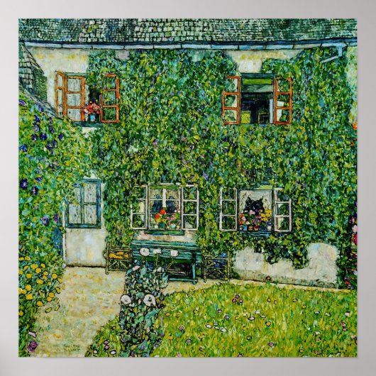 Gustav Klimt - Het huis van Guardaboschi Poster (Voorkant)