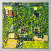 Gustav Klimt Het Huis van Guardaboschi Poster (Voorkant)