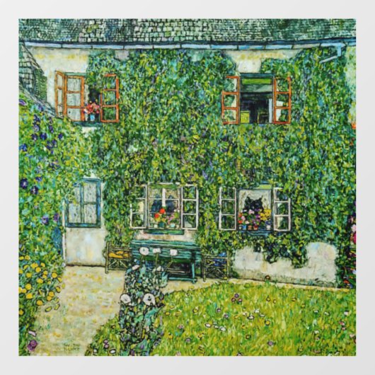 Gustav Klimt - Het Huis van Guardaboschi Raamsticker (Vel)