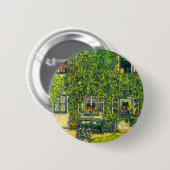 Gustav Klimt Het Huis van Guardaboschi Ronde Button 5,7 Cm (Voorkant /achterkant)