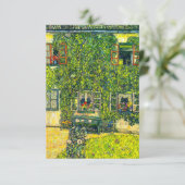 Gustav Klimt Het Huis van Guardaboschi RSVP Kaartje (Staand voorkant)