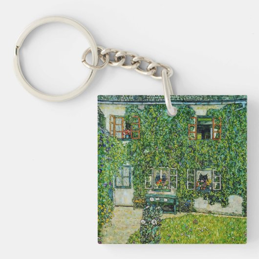 Gustav Klimt - Het Huis van Guardaboschi Sleutelhanger (Voorkant)