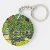 Gustav Klimt Het Huis van Guardaboschi Sleutelhanger (Achterkant)