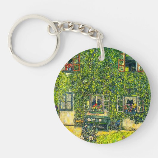 Gustav Klimt Het Huis van Guardaboschi Sleutelhanger (Voorkant)