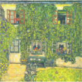 Gustav Klimt Het Huis van Guardaboschi Sticker (Voorkant)