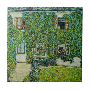 Gustav Klimt - Het Huis van Guardaboschi Tegeltje