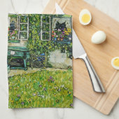 Gustav Klimt - Het Huis van Guardaboschi Theedoek (Quarter Fold)