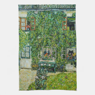 Gustav Klimt - Het Huis van Guardaboschi Theedoek