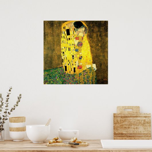 Gustav Klimt - Het Kiss-Poster Poster (Keuken)