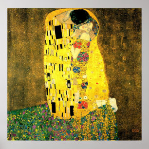 Gustav Klimt - Het Kiss-Poster Poster