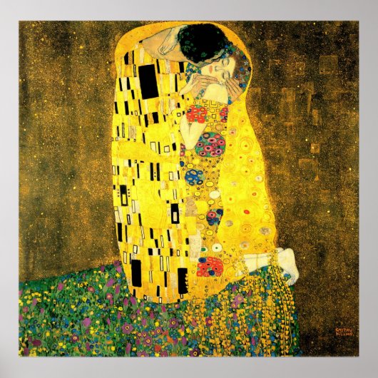 Gustav Klimt - Het Kiss-Poster Poster (Voorkant)