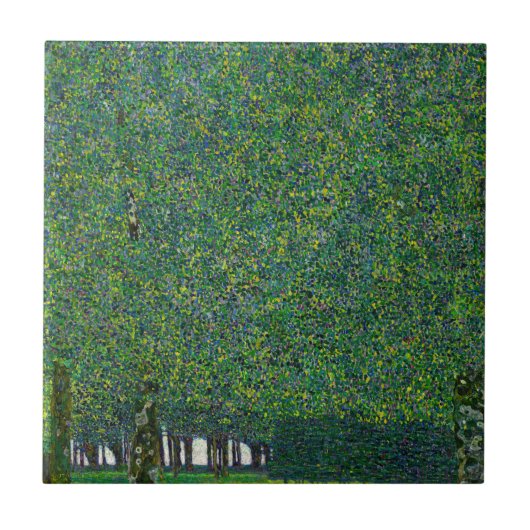 Gustav Klimt - Het Park Tegeltje (Voorkant)