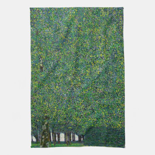 Gustav Klimt - Het Park Theedoek (Verticaal)