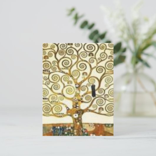 Gustav Klimt - het schilderij van de boom van het  Briefkaart (Staand voorkant)
