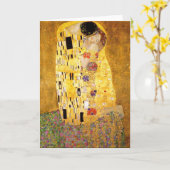 Gustav Klimt het Wenskaart van de Kus Kaart (Gele Bloem)