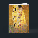 Gustav Klimt het Wenskaart van de Kus Kaart<br><div class="desc">Gustav Klimt het wenskaart van de Kus. De olieverf van het kunstwerk op canvas vanaf 1907-1908. De kus is het bekendste schilderen van Gustav Klimt's,  het mooi werk die de hoogte van zijn gouden periode vertegenwoordigen. Een perfecte gift voor minnaars van Oostenrijkse symboliek,  Gustav Klimt,  en fijn art.</div>