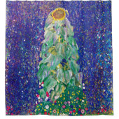 Gustav Klimt - Het zonnebloempiteren Douchegordijn (Voorkant)