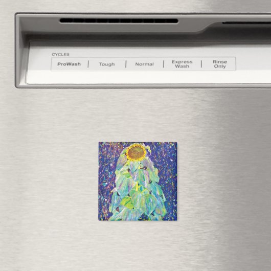 Gustav Klimt - Het zonnebloempiteren Magneet (Insitu (Vaatwasser))