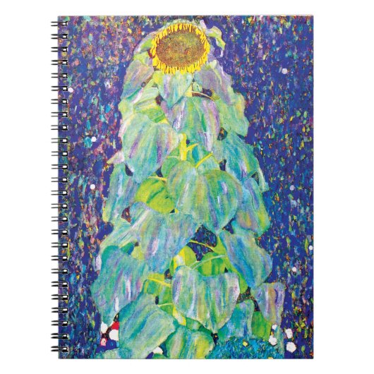 Gustav Klimt - Het zonnebloempiteren Notitieboek (Voorkant)