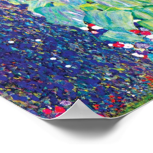 Gustav Klimt - Het zonnebloempiteren Poster (Hoek)