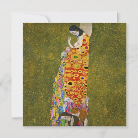 Gustav Klimt - Hoop II Bedankkaart (Voorkant)