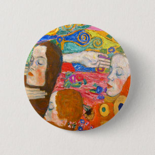 gustav klimt, hoop ii ronde button 5,7 cm