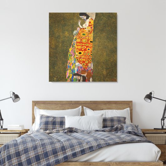 Gustav Klimt - Hope Canvas Afdruk (Insitu (Slaapkamer))