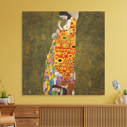 Gustav Klimt - Hope Canvas Afdruk (Insitu (Woonkamer))