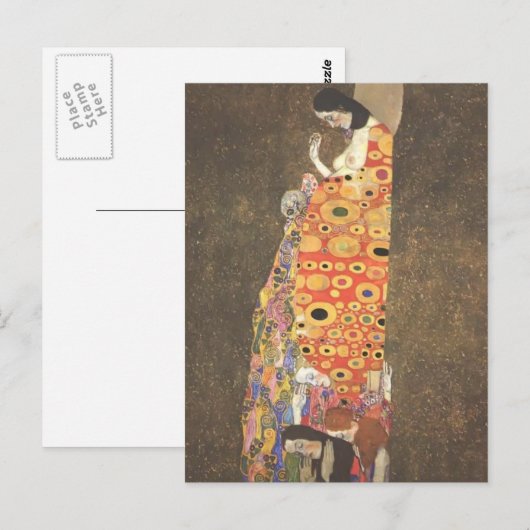 Gustav Klimt - Hope II Briefkaart (Voorkant / Achterkant)