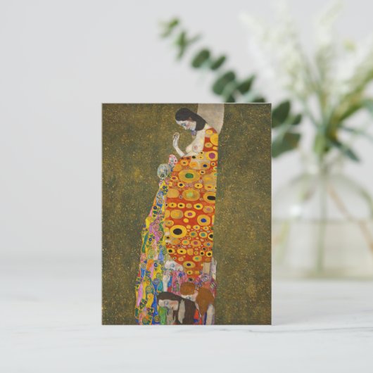 Gustav Klimt - Hope II - Mooi kunstwerk Briefkaart (Staand voorkant)
