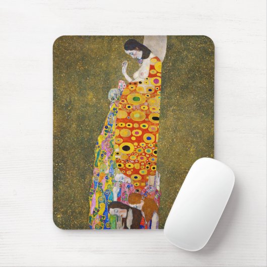 Gustav Klimt, "Hope, II" Muismat (Met muis)