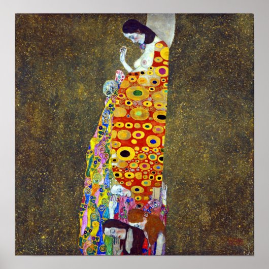 Gustav Klimt Hope II Poster (Voorkant)