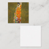 Gustav Klimt Hope II Vierkante Visitekaartje (Voorkant / Achterkant)