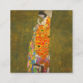 Gustav Klimt Hope II Vierkante Visitekaartje (Voorkant)