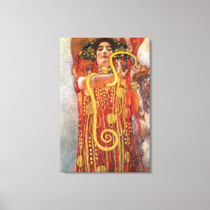 Gustav Klimt - Hygieia Geneeskunde Godin van de Ge Canvas Afdruk