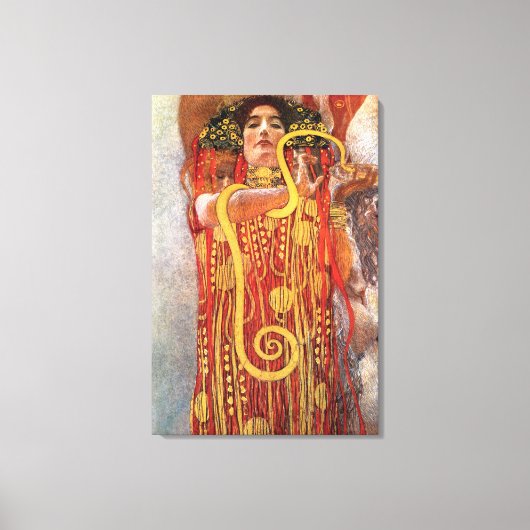 Gustav Klimt - Hygieia Medicine Godin Health Canvas Afdruk (Voorkant)
