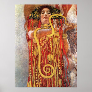 Gustav Klimt - Hygieia Medicine Godin Health Poster