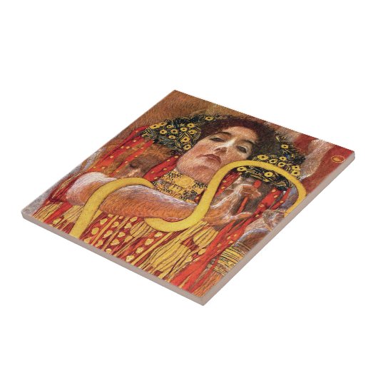 Gustav Klimt - Hygieia Medicine Godin Health Tegeltje (Zijkant)