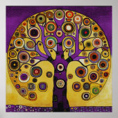 Gustav Klimt inspireerde The Tree of Life Poster (Voorkant)