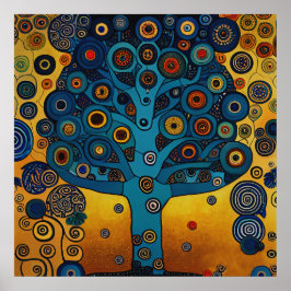 Gustav Klimt inspireerde The Tree of Life Poster