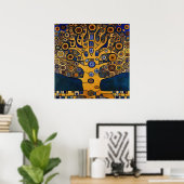 Gustav Klimt inspireerde The Tree of Life Poster (Thuiskantoor)