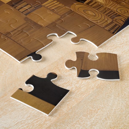 Gustav Klimt inspireerde twee katten in bed Legpuzzel (Zijkant)