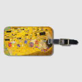 Gustav Klimt is het beroemde schilderij The Kiss. Bagagelabel (Voorkant (horizontaal))