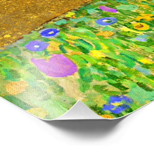 Gustav Klimt is het beroemde schilderij The Kiss. Foto Afdruk (Hoek)