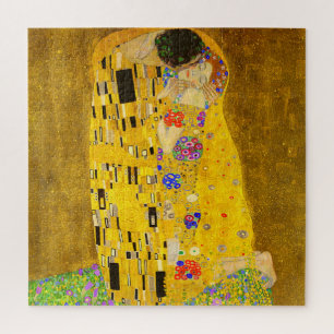 Gustav Klimt is het beroemde schilderij The Kiss. Legpuzzel